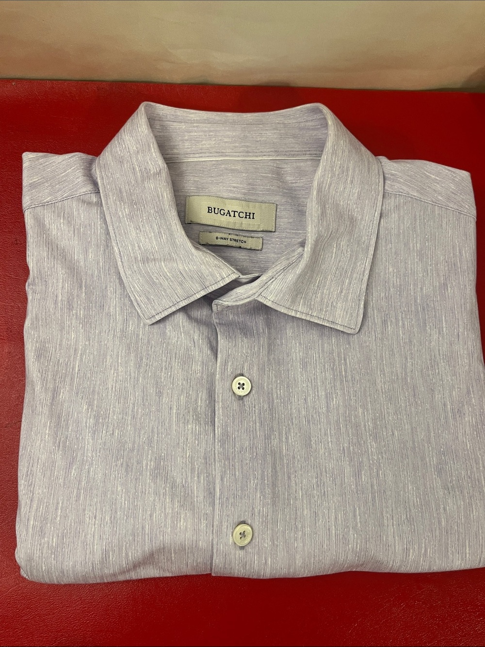 Bugatchi Light Lavender Short-Sleeve Button-Down Shirt